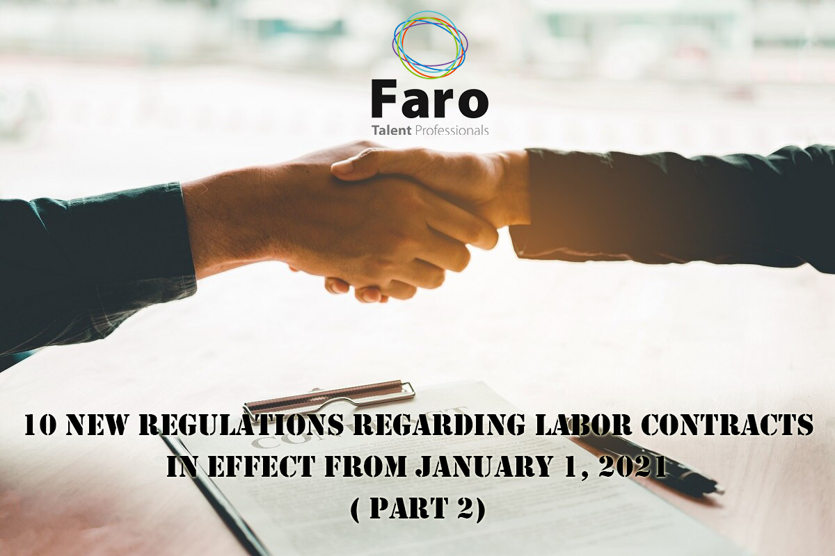 10 new regulations regarding labor contracts in effect from January 1, 2021 (Part 2)
